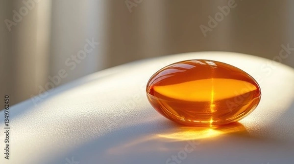 Obraz Smooth surface with capsule vitamin d