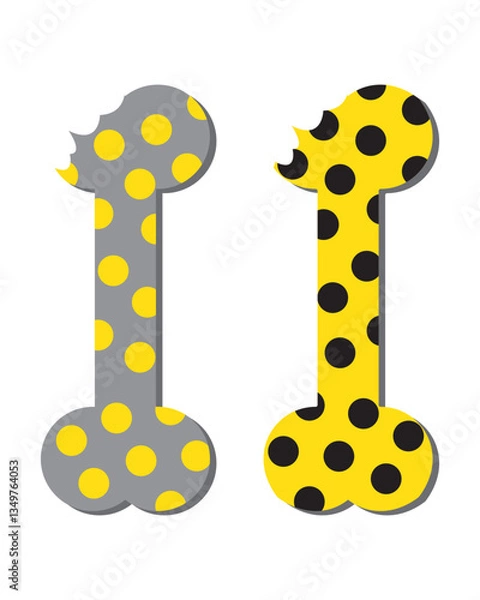 Obraz Dog Bone icon. Vector illustrations.