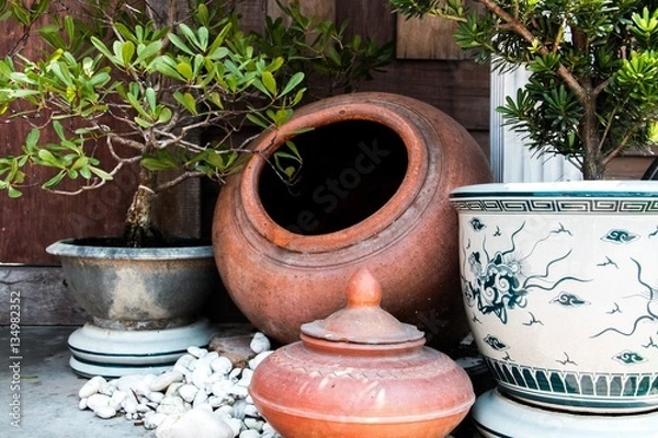 Obraz Clay pot landscaping