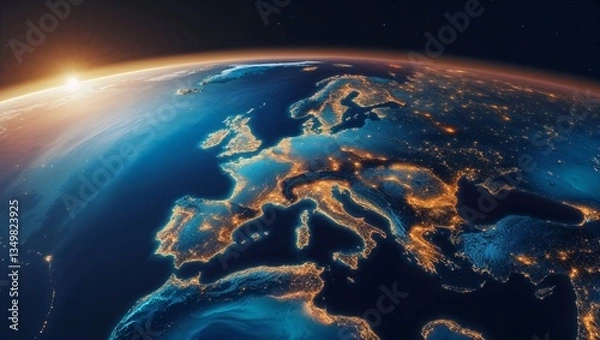 Fototapeta earth from space