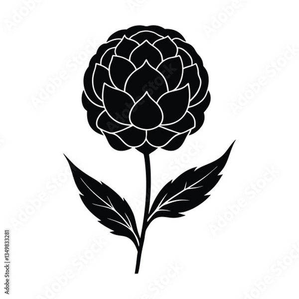 Obraz marigold bud vector illustration