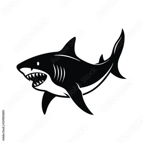 Obraz shark vector illustration