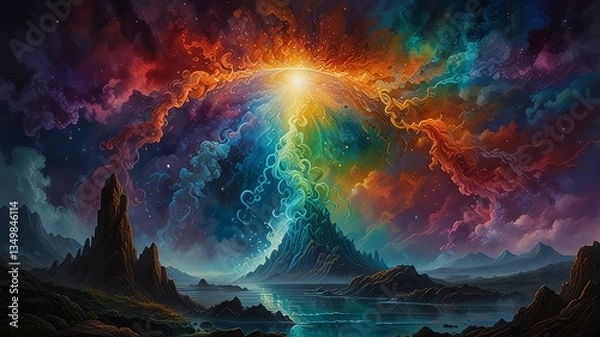 Fototapeta a swirl of myth and magi