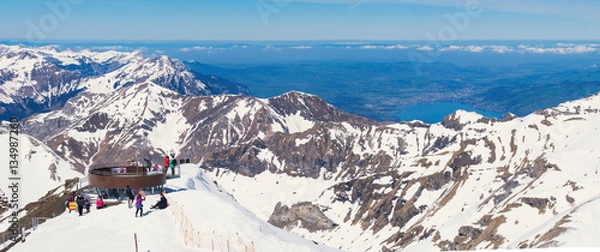 Obraz Panorama view from schilthorn view point.