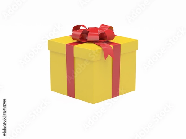 Obraz Gift in the yellow box