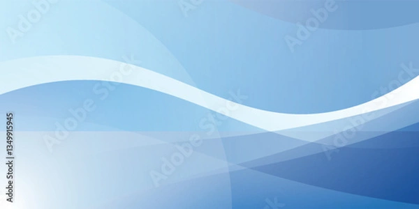 Fototapeta Abstract blue art waves background, minimal waves design concept