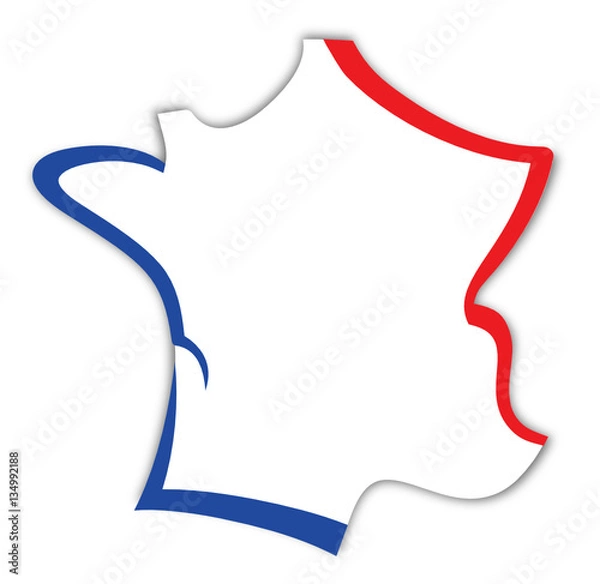 Obraz Mapa Francji