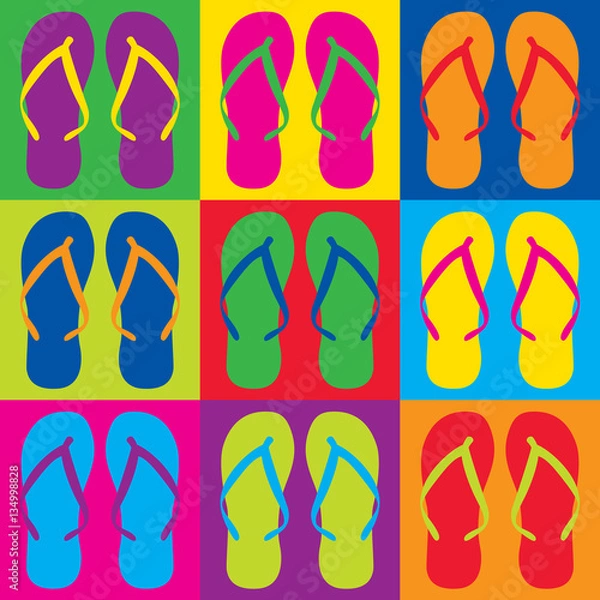 Obraz Pop Art Flip Flops