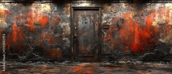 Obraz Burnt-out, Damaged Interior