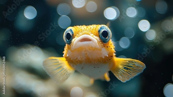 Obraz Cute, orange fish in aquarium