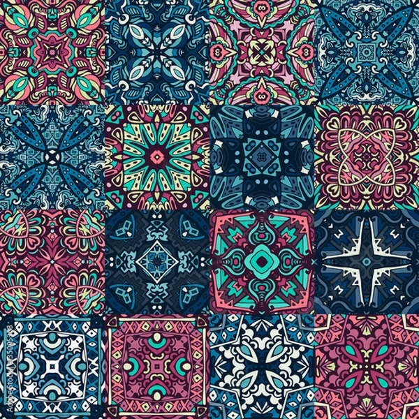 Obraz seamless pattern abstract tiles for wall and floor