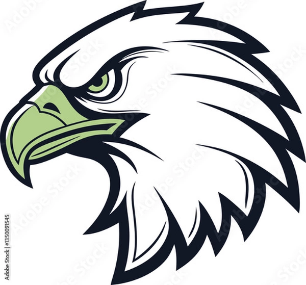 Fototapeta eagle head vector