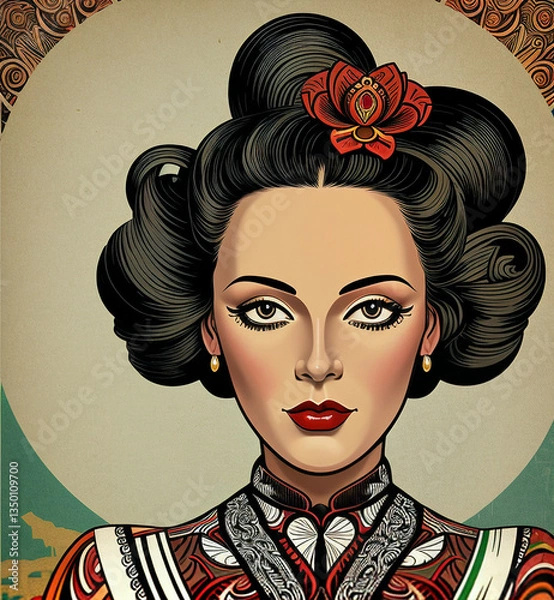 Obraz Vintage Advertisement Lady