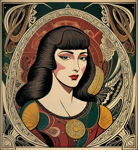 Obraz Vintage Advertisement Lady