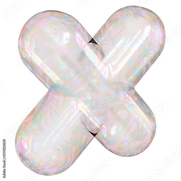 Obraz 3D Glossy Cross-Shaped Design