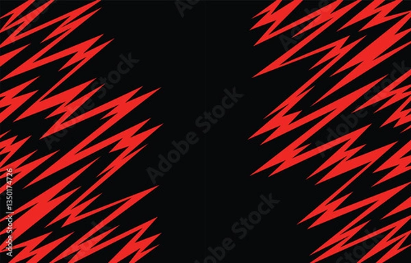 Obraz Abstract background with geometric spike line pattern and with some copy space area