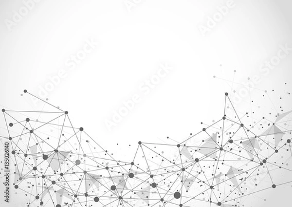 Obraz Abstract technology futuristic network