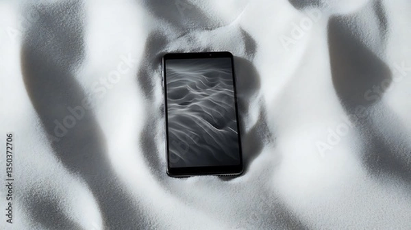 Obraz Minimalist Smartphone in White Setting