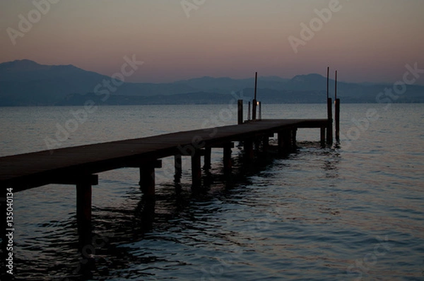 Fototapeta Pier at sunset