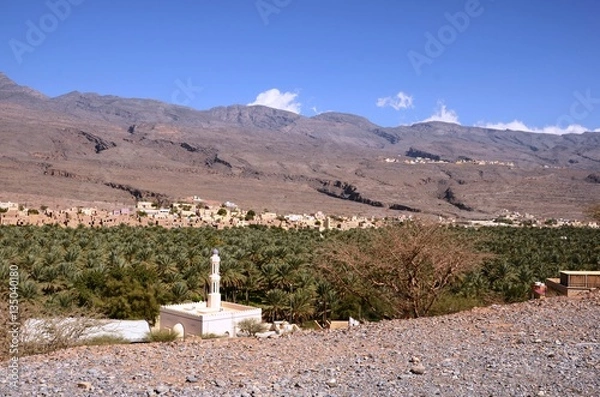 Obraz Vue panoramique sur Al Hamra (Oman)