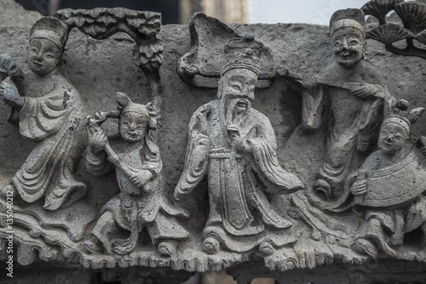Fototapeta Thai Stone Carving