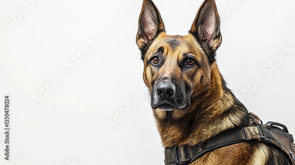 Obraz focused medical response dog wearing harness