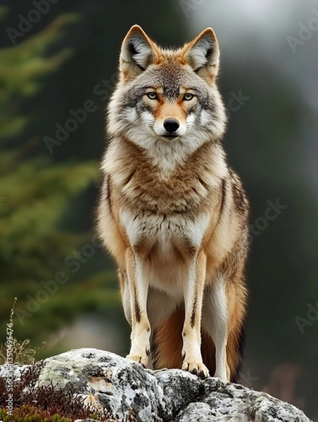 Obraz Lone Wolf in Forest