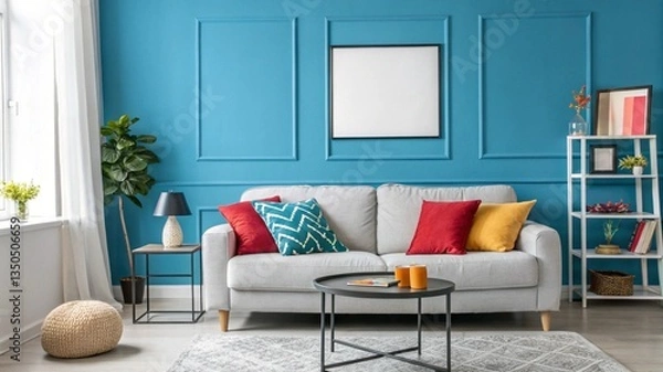 Obraz modern living room with sofa