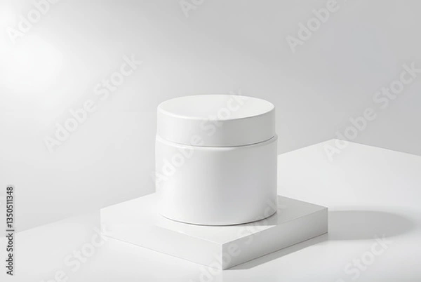 Fototapeta white plastic container