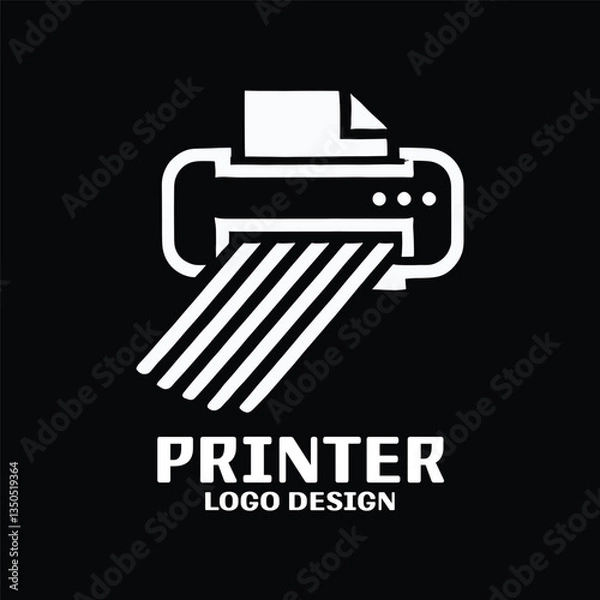 Obraz Printer Vector Logo Design