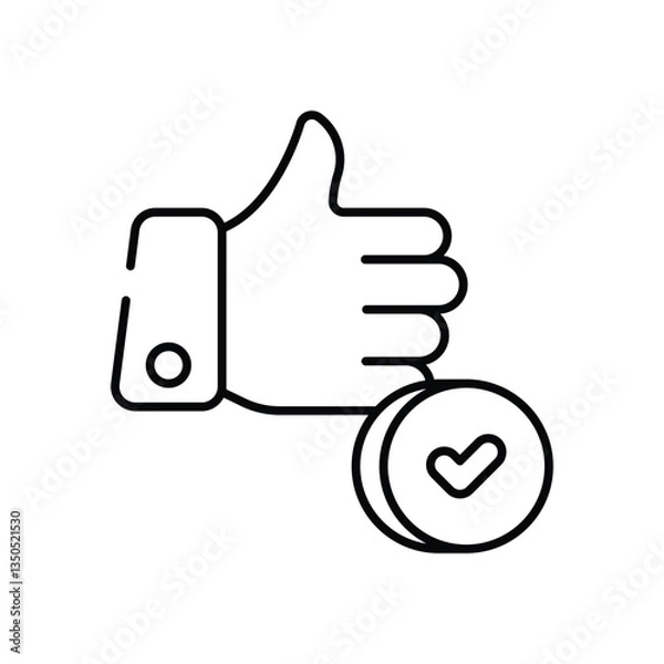 Fototapeta Best Choice vector icon stock illustration