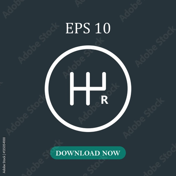 Obraz Gearshift icon vector