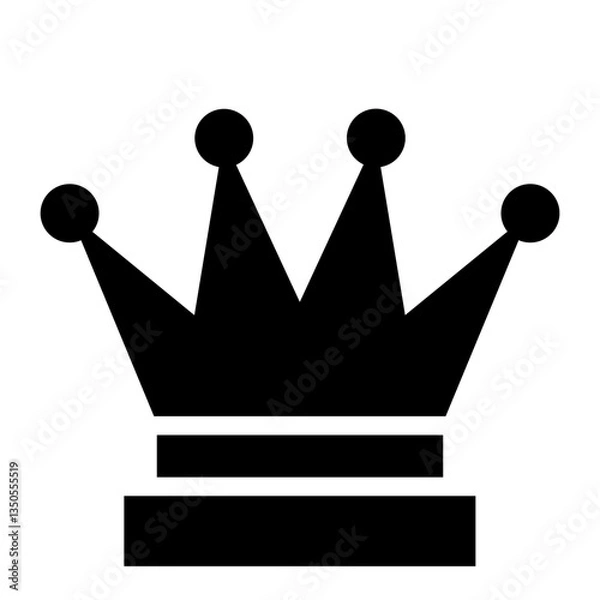 Obraz crown icon set hess Crown Icons: Perfect for Strategy, King, and Royalty Designs"