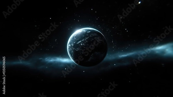 Fototapeta Planet in the vast expanse of space