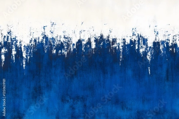 Obraz Abstract Blue and White Textured Background AI Art