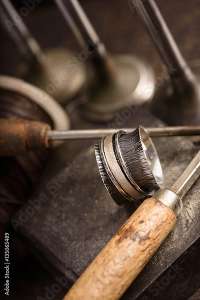 Obraz Handmade silver spinner ring_the workshop collection