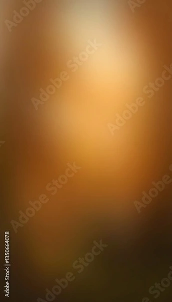 Obraz Generative AI Creates an Ethereal Amber Glow Abstract Image of Warmth