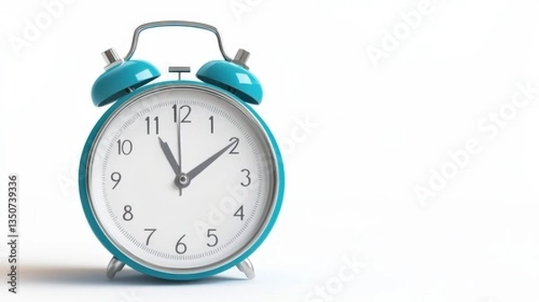 Fototapeta New Year Countdown Timer on Isolated White Background