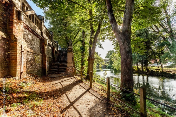 Obraz Old Riverside Walk