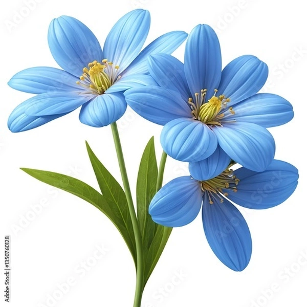 Obraz Blue Flowers Bouquet