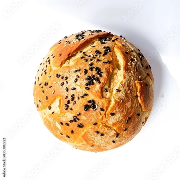 Obraz Golden Brown Artisan Bread Loaf