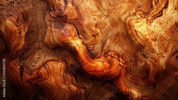 Obraz The image is a close up of a piece of wood with a brown color