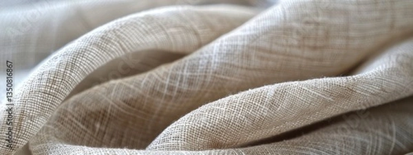 Fototapeta Piece of fabric with a pattern of lines and dots