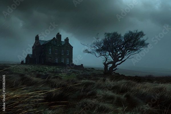 Obraz The Lonely Manor: A Symbol of Turbulence in Emily Bronte's Wuthering Heights'