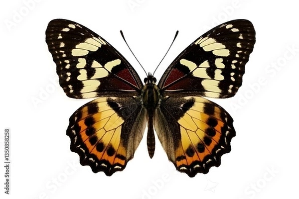 Fototapeta beautiful butterfly on white background