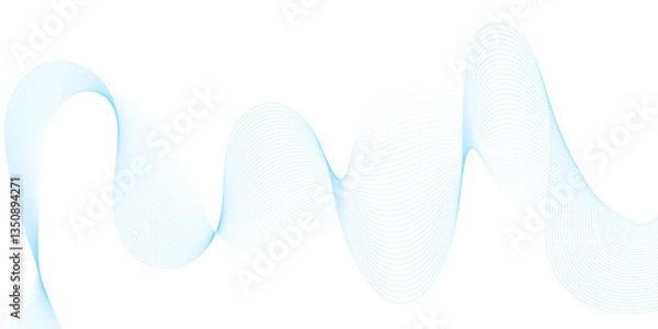 Fototapeta abstract blue background with waves
