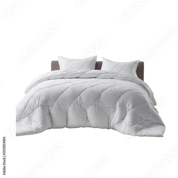 Fototapeta Plush Down Alternative Comforter in Cloud White
