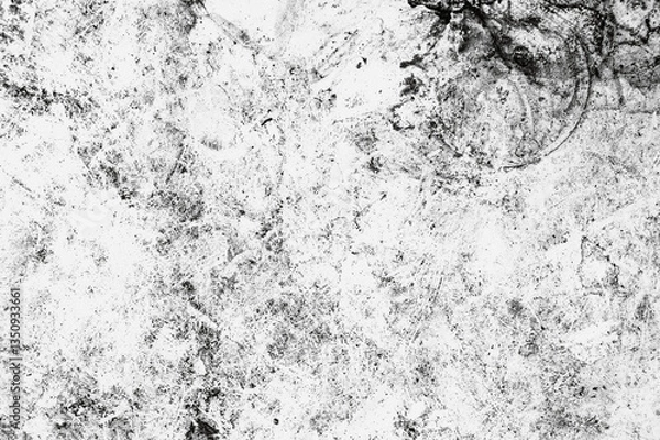 Fototapeta Abstract Black and White Grunge Texture for Creative Background Design