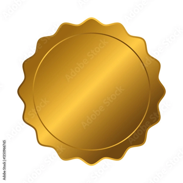 Obraz 골드 도형 벡터