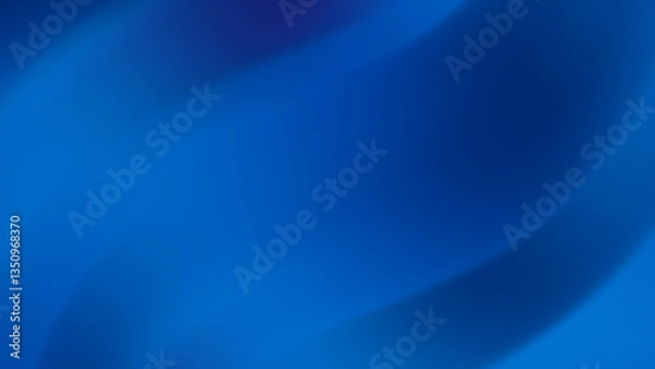 Obraz Abstract Blue Waves Creating Calming Visual Atmosphere with Flowing Gradient Patterns